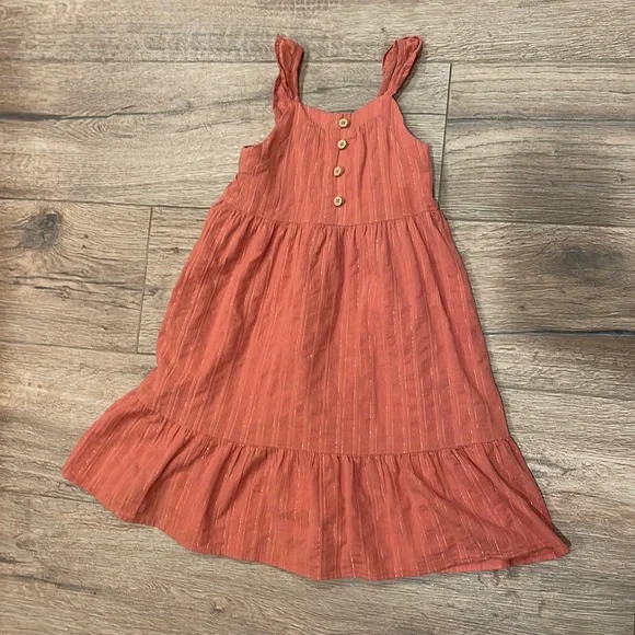 art class | Dresses | 3t Art Class Dress Rust Color With Gold Threads  Excellent Condition | Poshmark